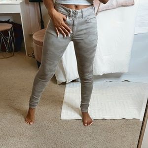 CAMOUFLAGE PRINT SKINNY JEANS